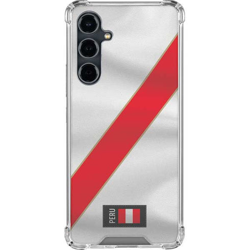 Peru Soccer Flag Galaxy S23 FE Clear Case